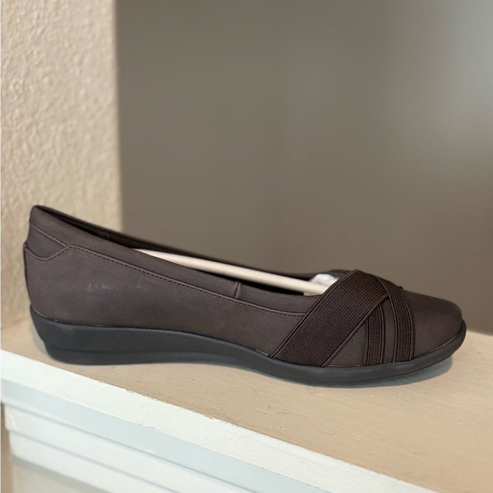 Easy Spirit Women’s Slip-on Ballet Flats Acasia Dark Brown Size 6 Wide - Picture 5 of 10